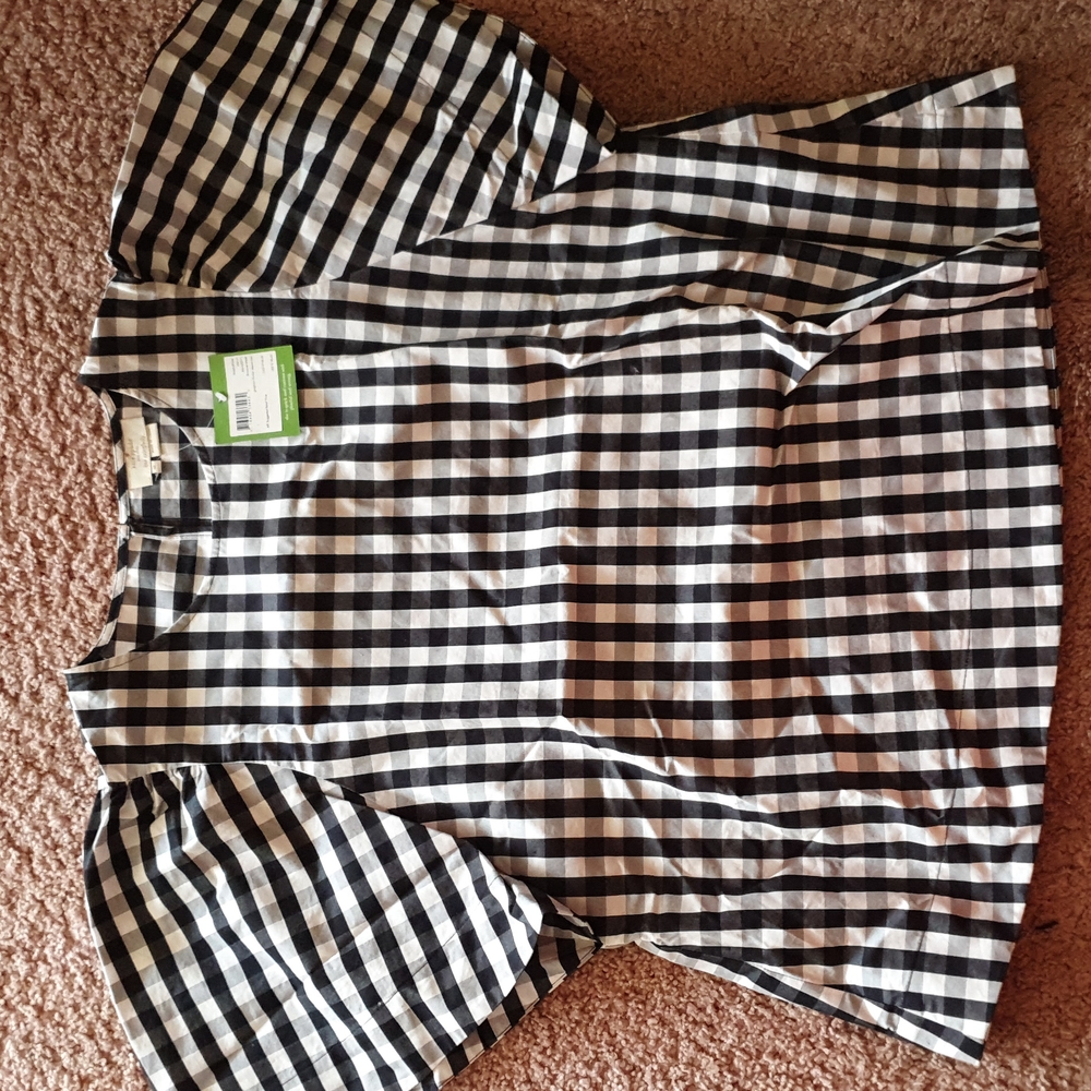 Kate Spade Gingham Top, Sz M